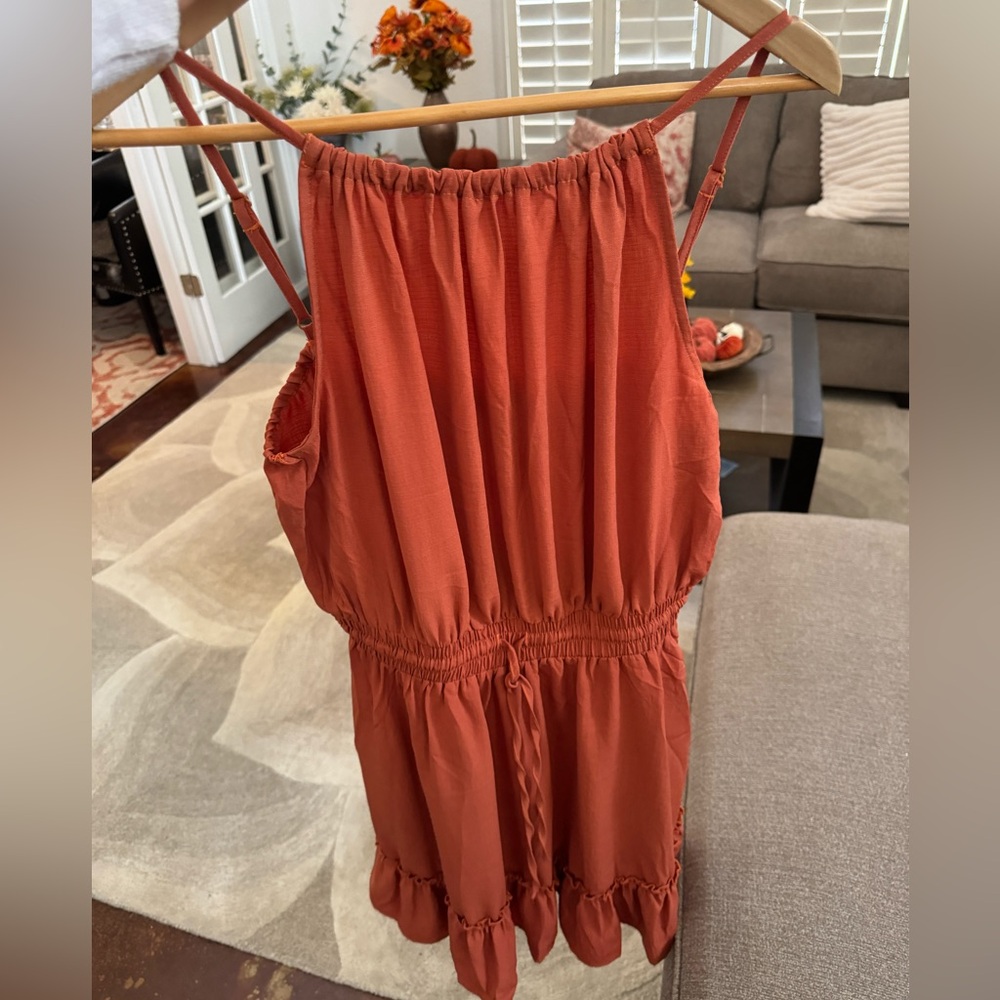 🛑SOLD 🛑- Game Day Ready - Longhorns burnt orange dress - EUC M- fits like a S